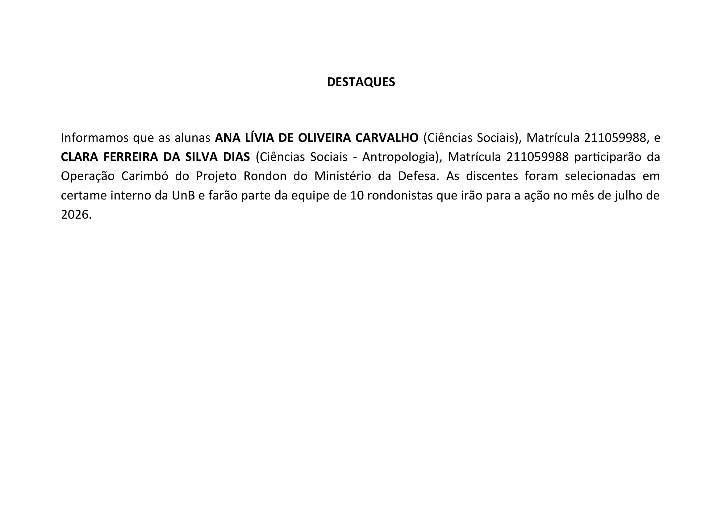 Destaque